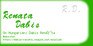 renata dabis business card